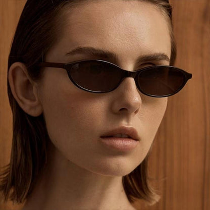 〖Summer Vibes〗3 PCS Retro Oval Sunglasses for Women Chic Cat Eye 90s Sunnies Lightweight Narrow Shades Trendy UV Protection Sunglasses Vintage Rich Girl Sunglasses Women Sunglasseswomen summerwins